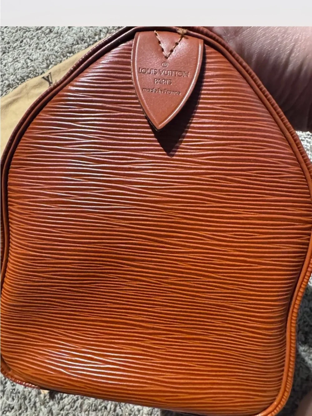 Louis Vuitton Brown Epi Leather Alma Handbag
